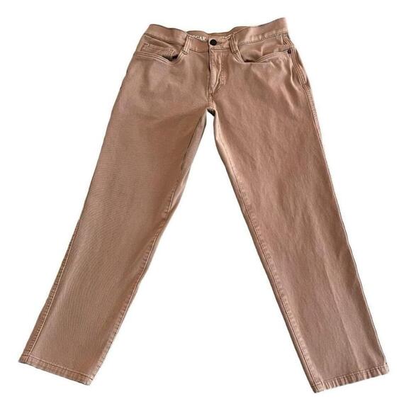 Haggar Jeans Mens 30x30 Brown City Flex Slim Straight Denim Stretch Pants NEW - Picture 1 of 12